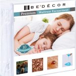 Bedecor Zippered Mattress Protector Cover Fully Encased Liquid Proof Urine Pee Protection Breathable Smooth Incontinence Pet Baby Potty Training Fits up to 9"-Queen